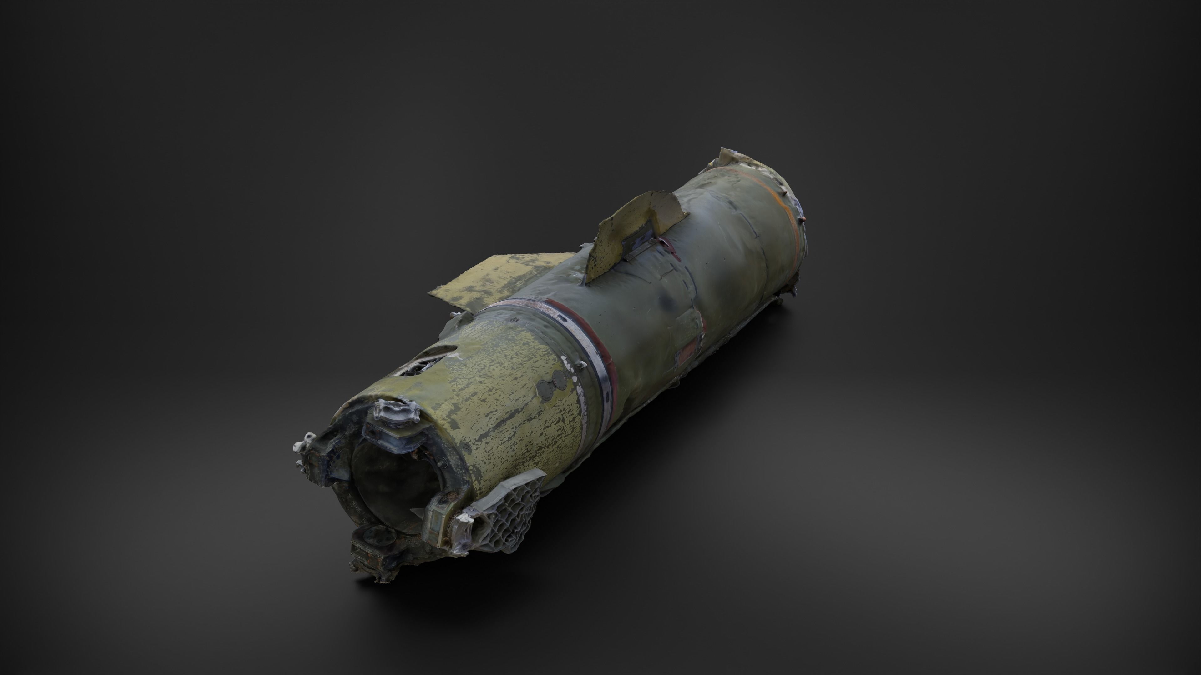 Destroyed OTR-21 SS-21 Scarab Tochka-U P2 Photoscan 3D model_24