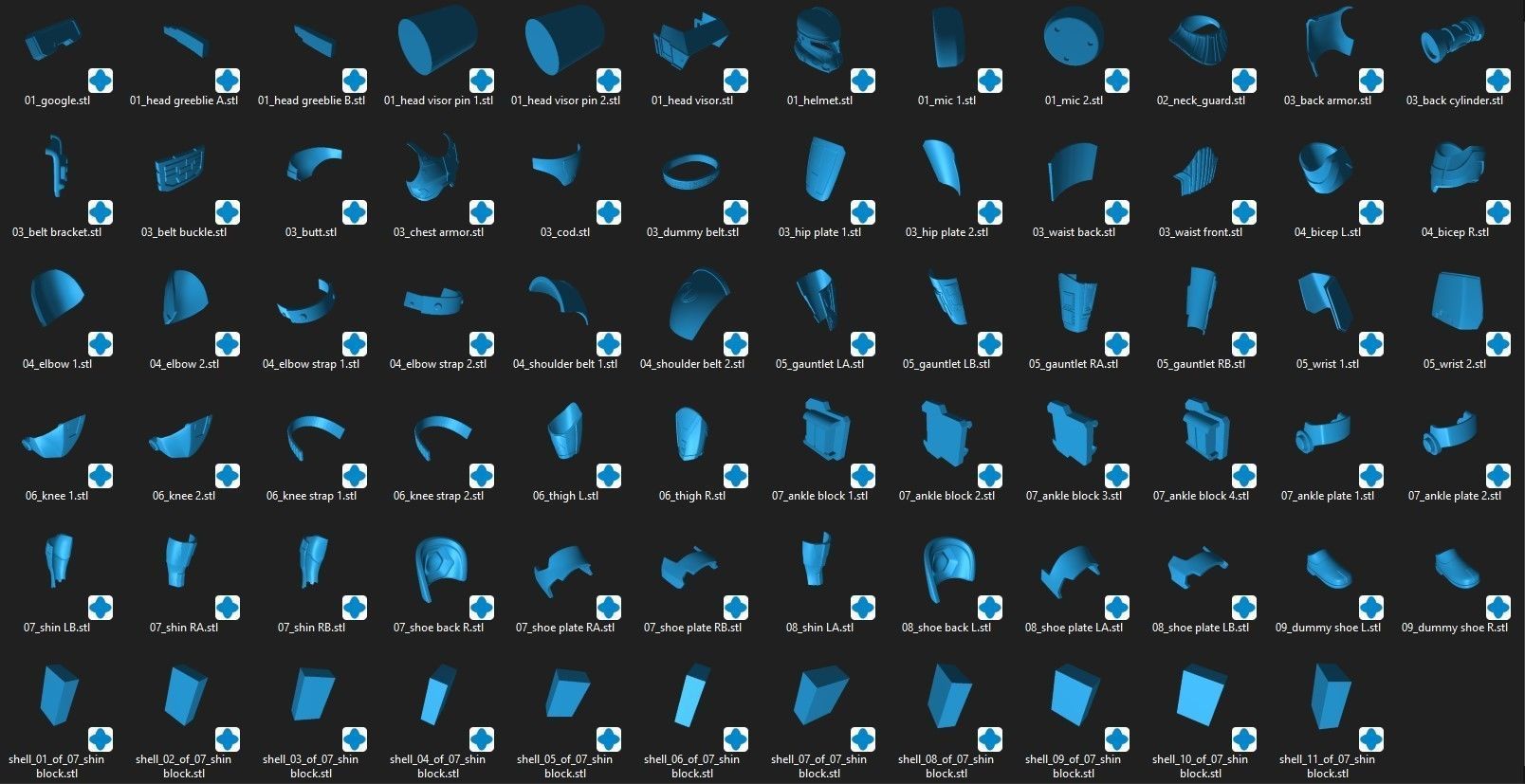 Havoc Trooper Full Size Props Armor STL Files 3D print model_1