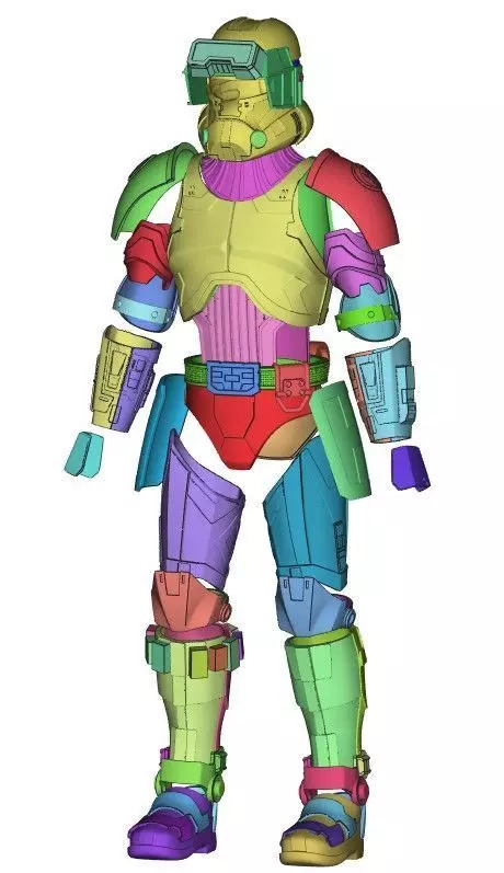 Havoc Trooper Full Size Props Armor STL Files 3D print model_0