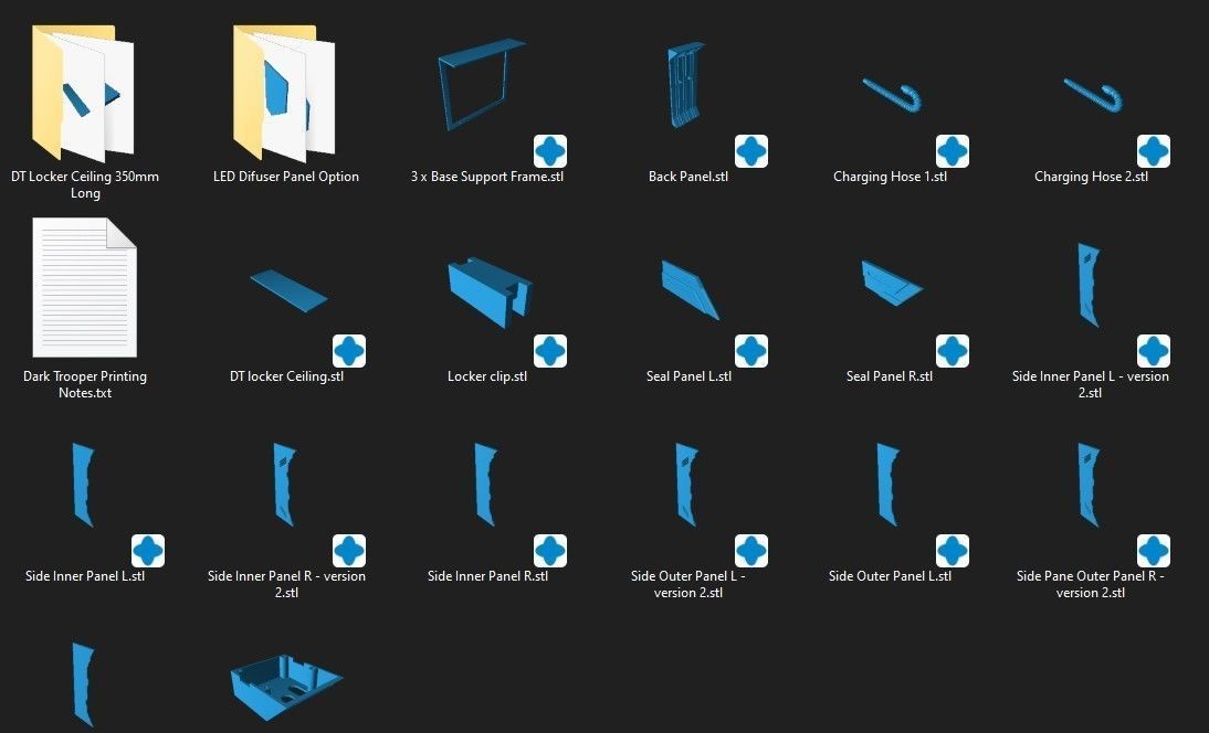 Dark Trooper Storage Locker Unit One12 Scale STL Files 3D print model_4