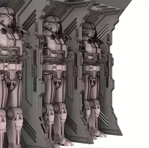 Dark Trooper Storage Locker Unit One12 Scale STL Files