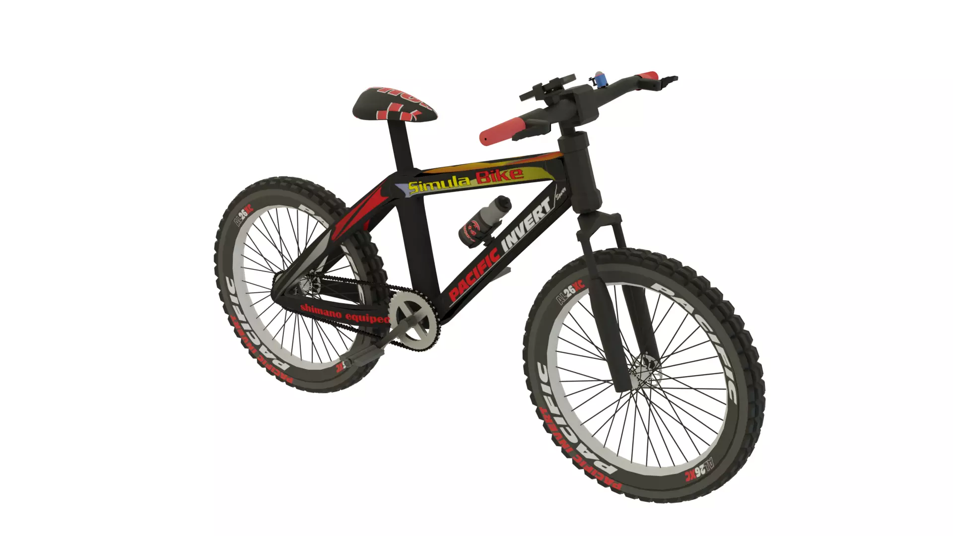 Mountain Bike High Quality Low-poly 3D model