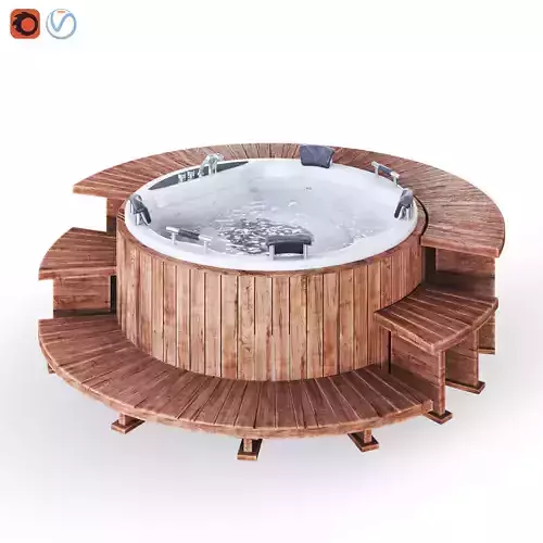 Jacuzzi round 02 3D model