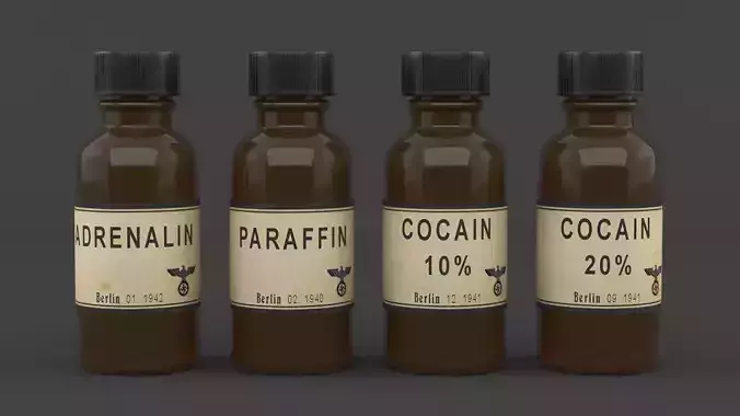 Army Medical Bottle Set