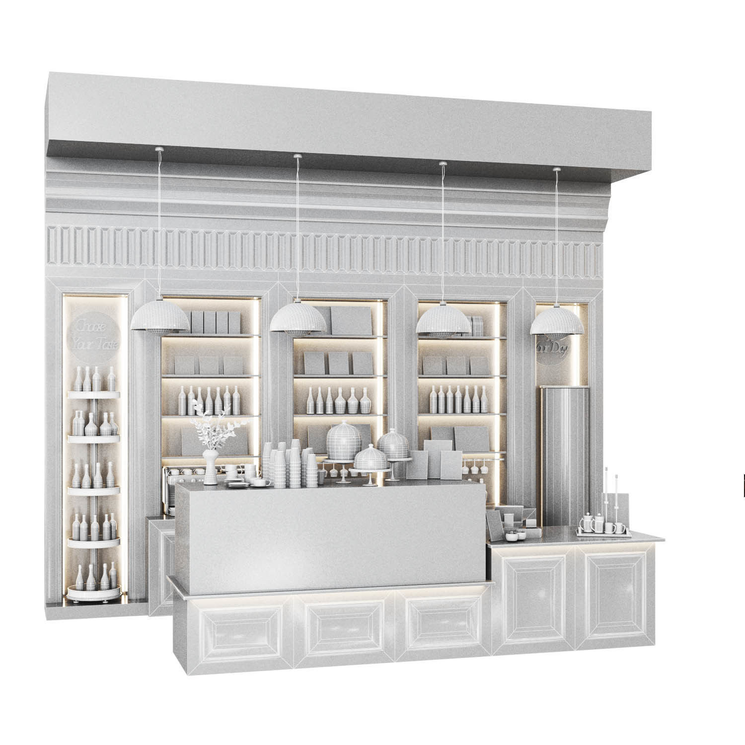 cafe07 -pastry Low-poly 3D model_4