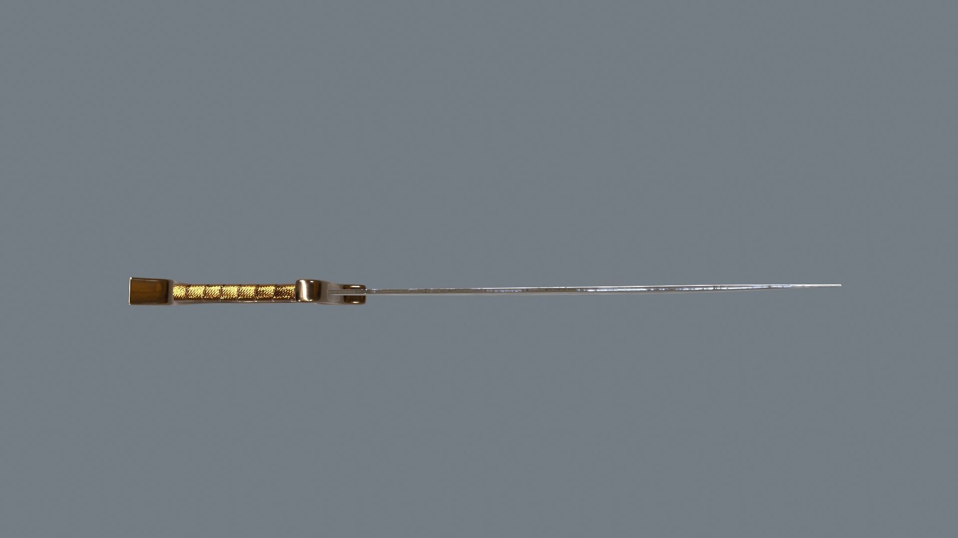Pirate sword Low-poly 3D model_10