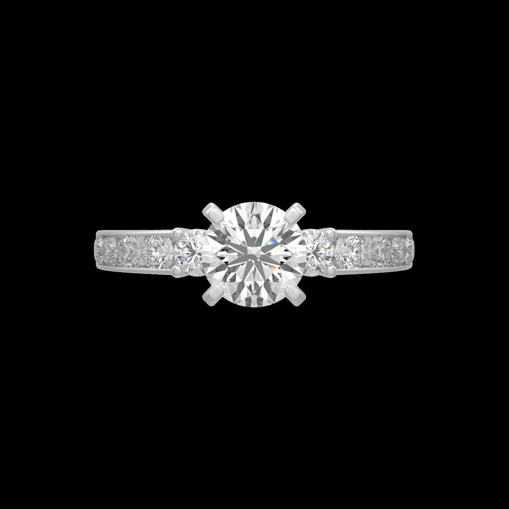 Glam Solitaire Ring 3D print model_2