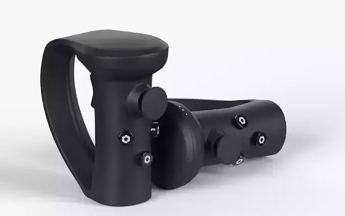 VR Hand Controller joystick Low-poly 3D model