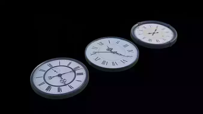 Vintage Clock Pack with Multiple 4K Material sets
