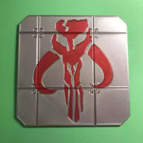 Mandalorian Logo Coaster Mk 2 3D print model