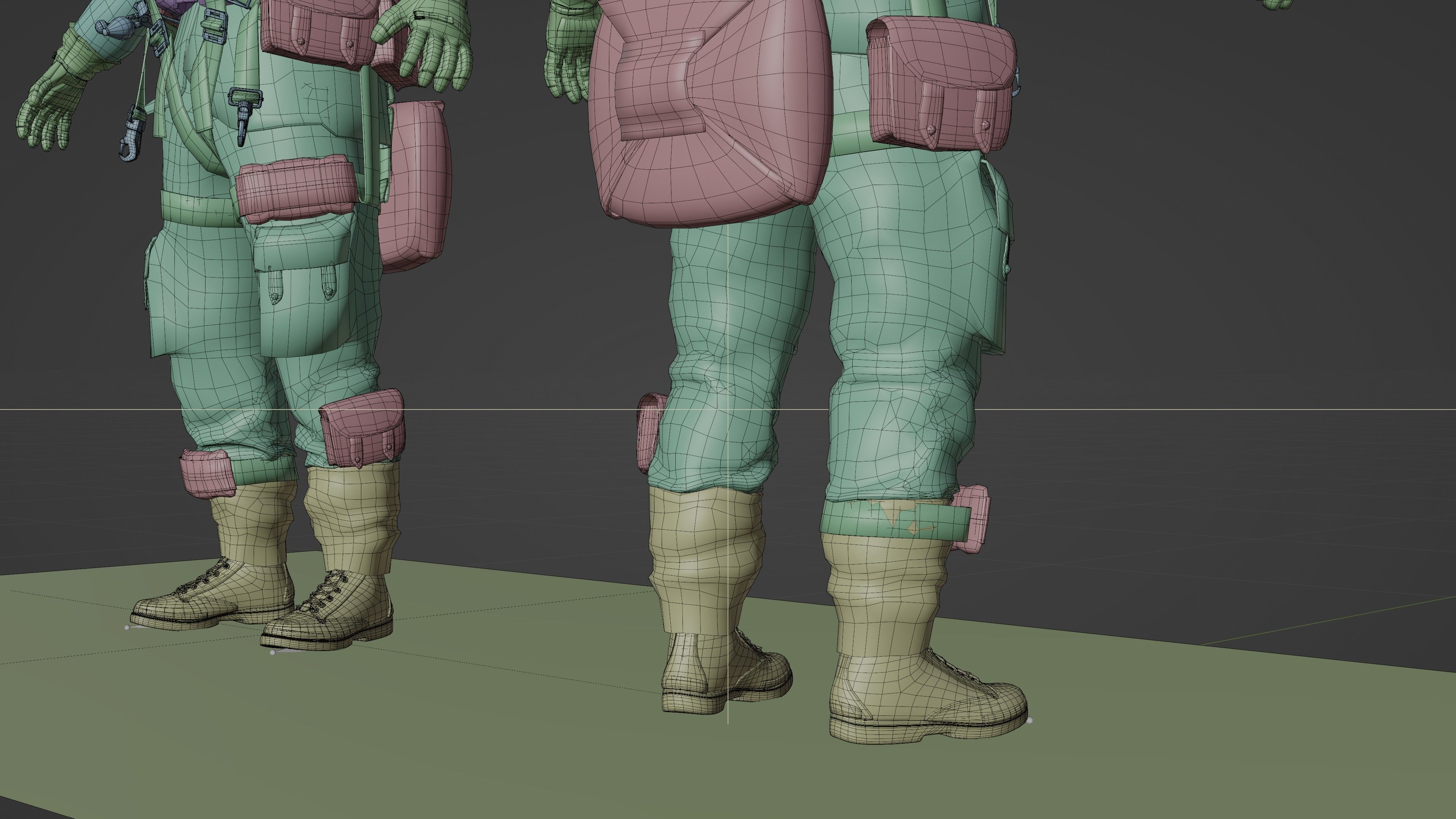 SOLDIER WWII USA Paratrooper 3D model_18