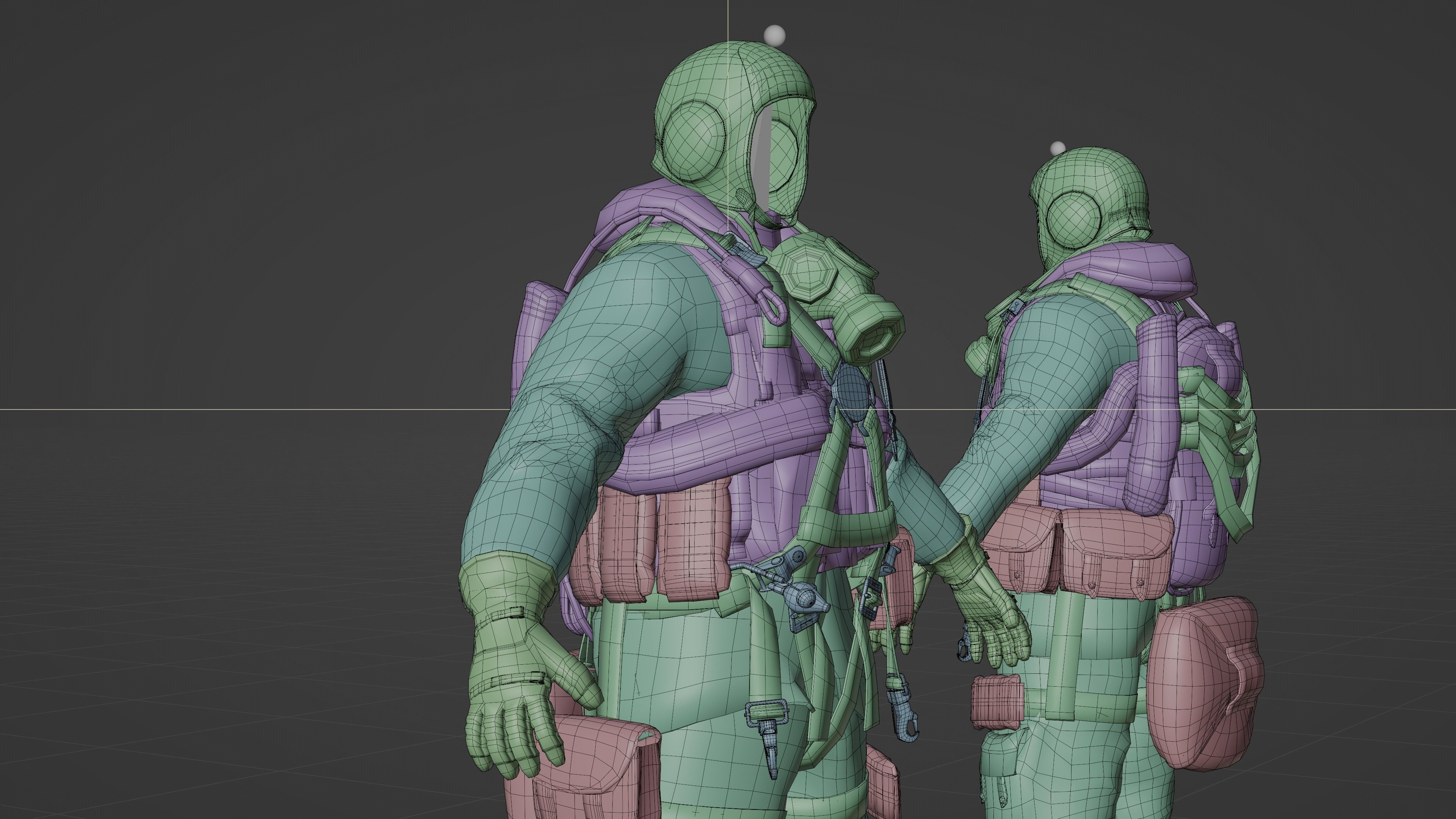 SOLDIER WWII USA Paratrooper 3D model_15