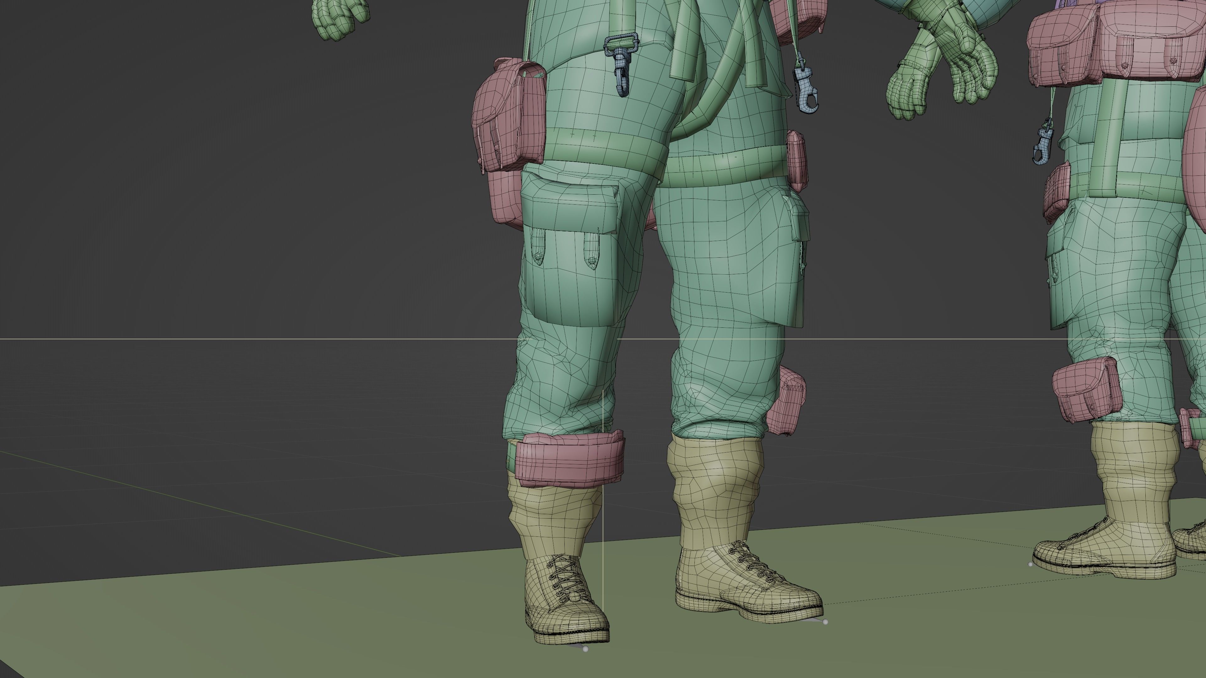 SOLDIER WWII USA Paratrooper 3D model_19