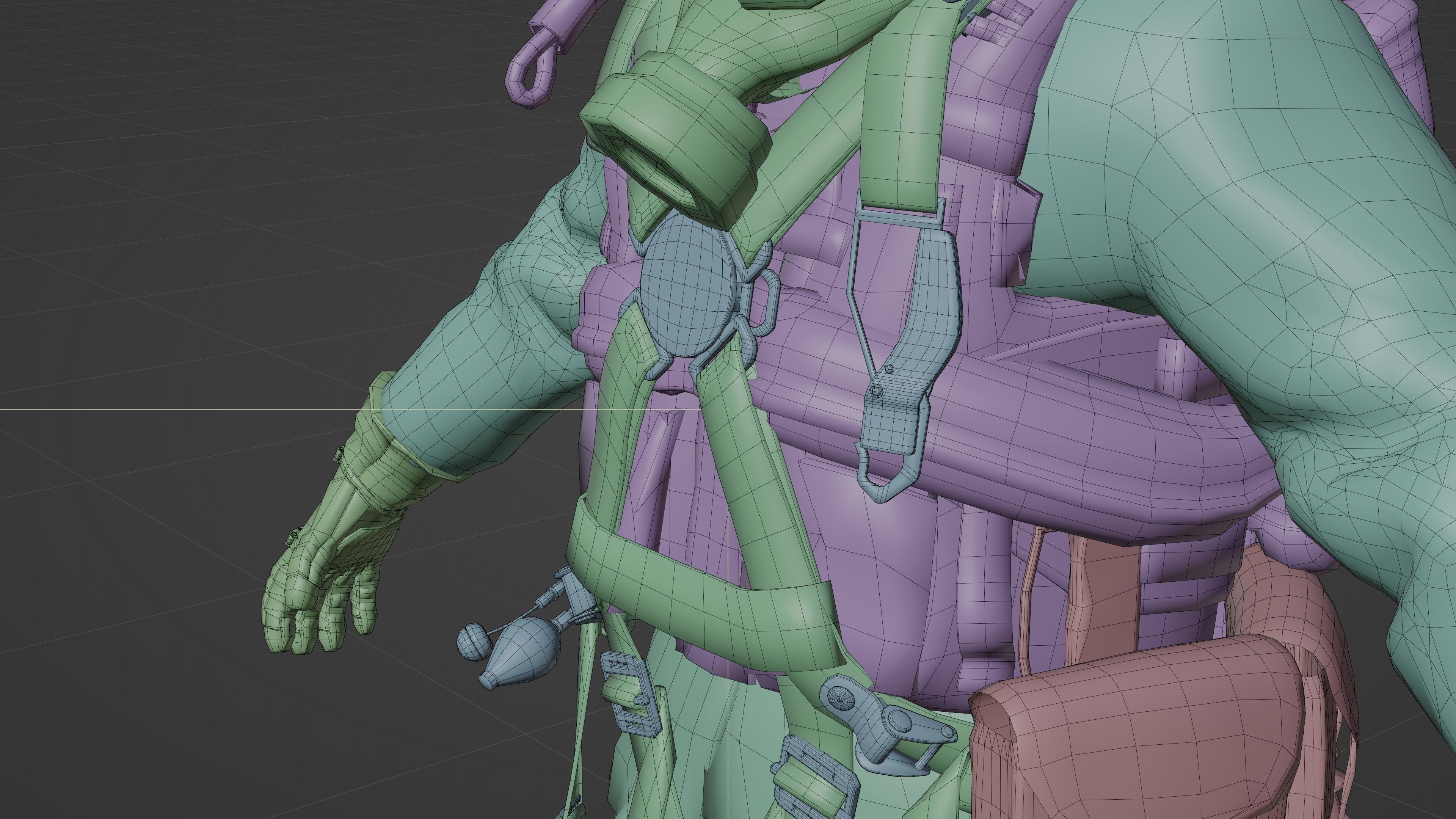 SOLDIER WWII USA Paratrooper 3D model_23