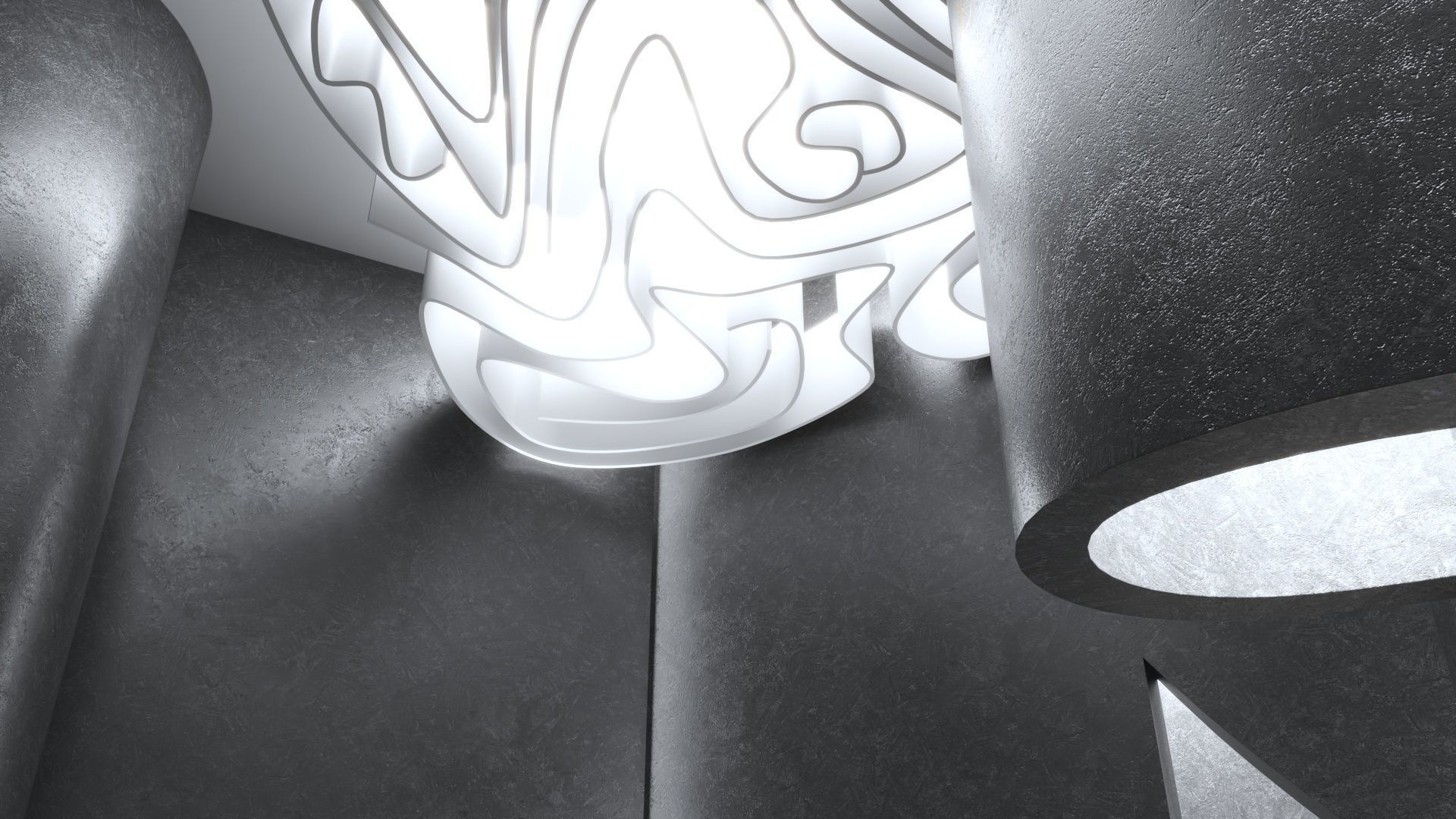 Concept hall inteiror 01 3D model_3