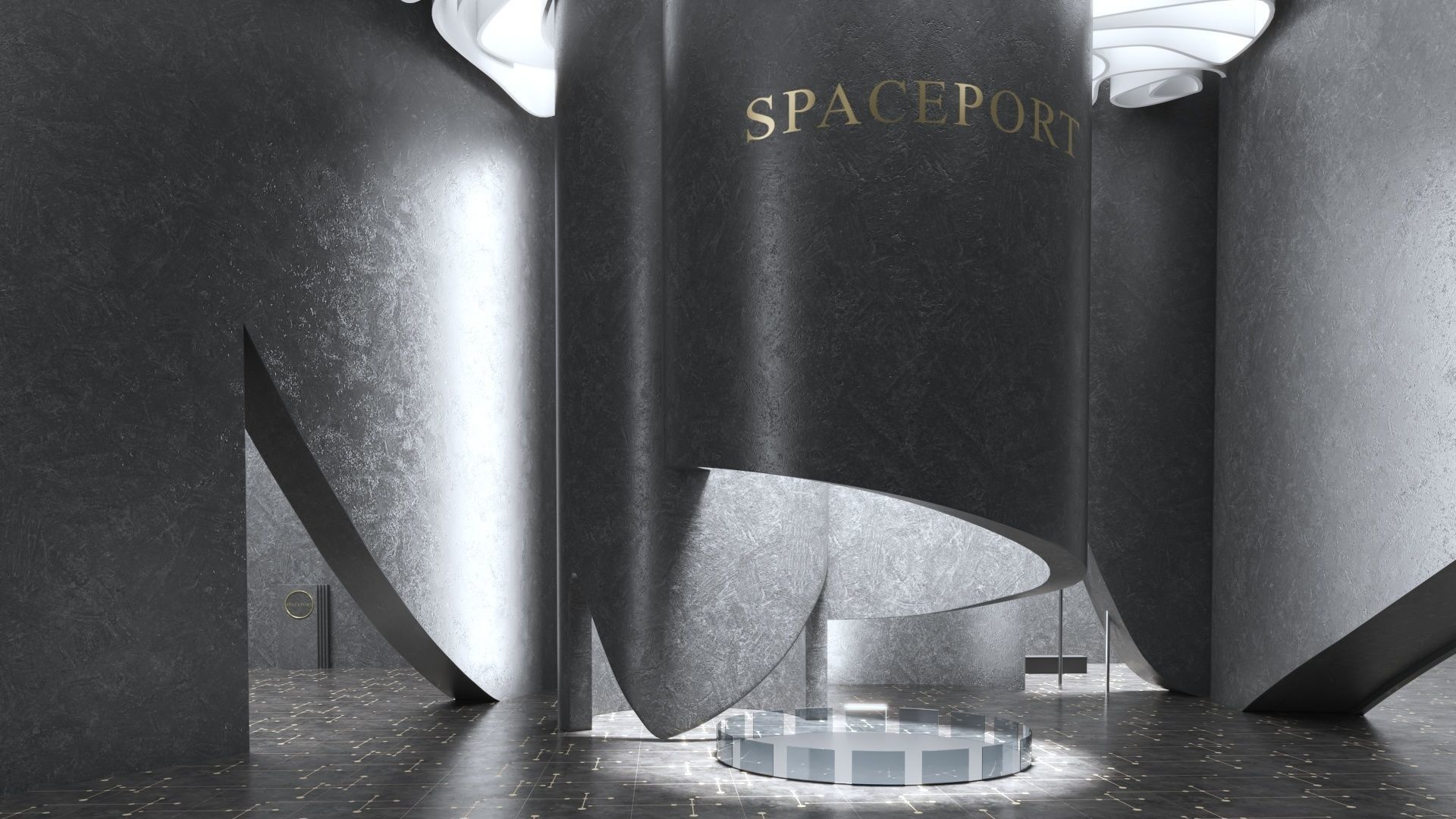 Concept hall inteiror 01 3D model_2