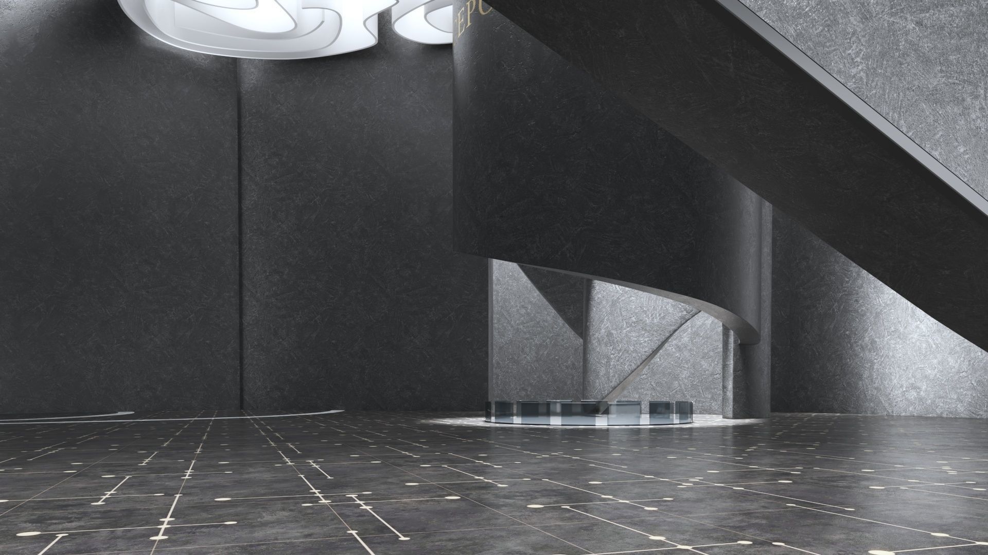 Concept hall inteiror 01 3D model_4