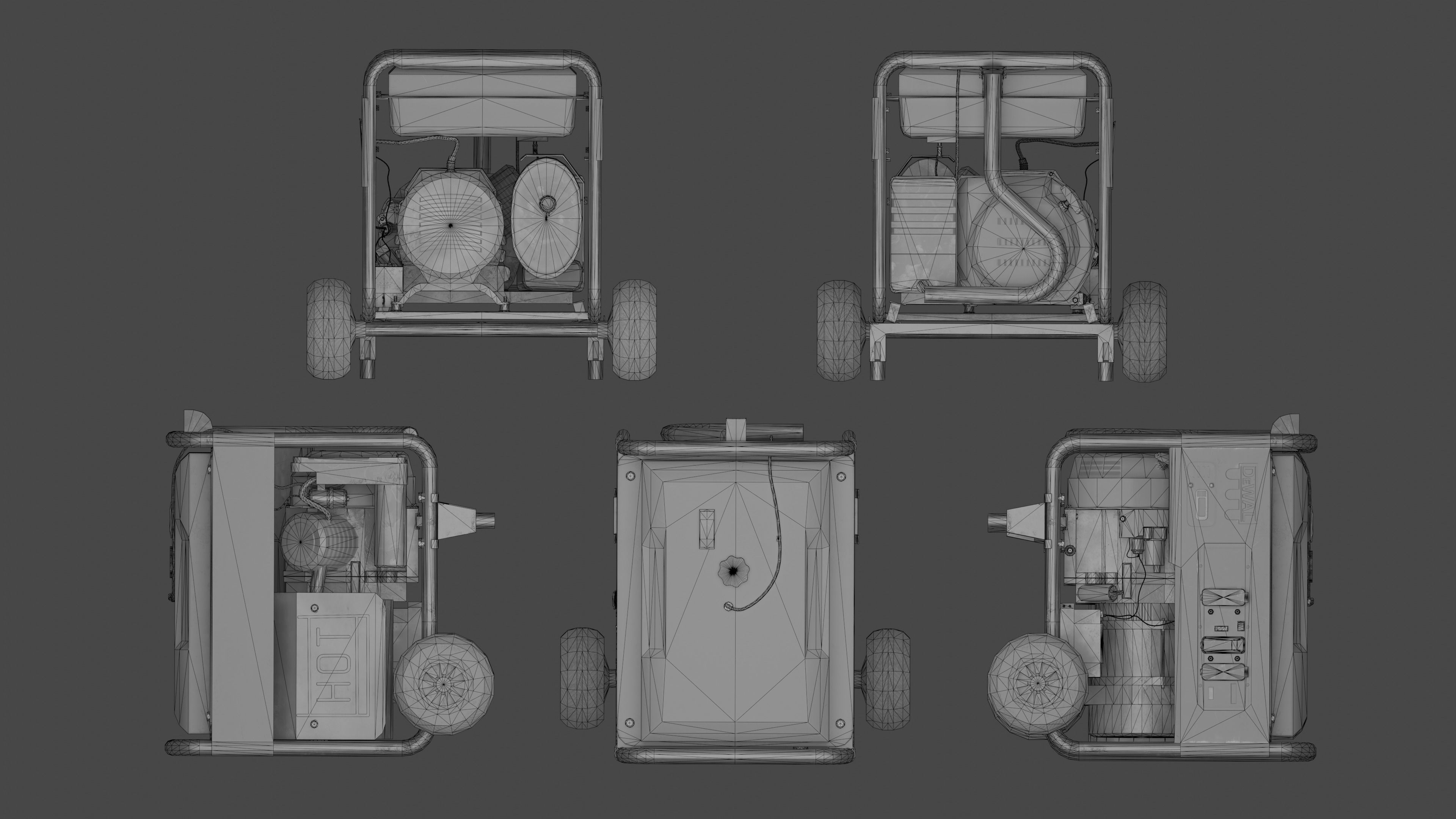 Mobile Generator Game Ready PBR Low-poly 3D model_14