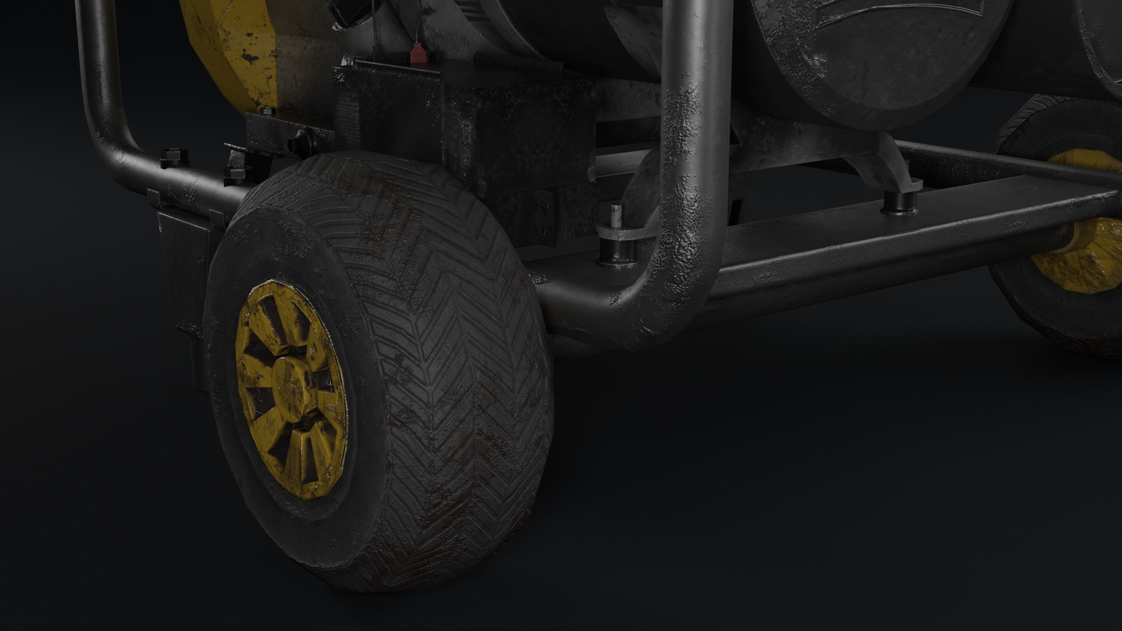 Mobile Generator Game Ready PBR Low-poly 3D model_8