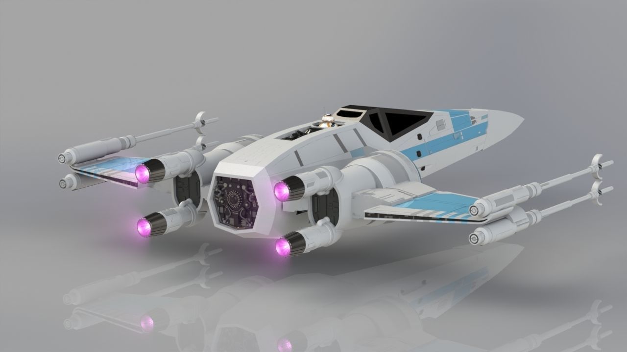 T-70 X-Wing Starfighter 3D print model_1