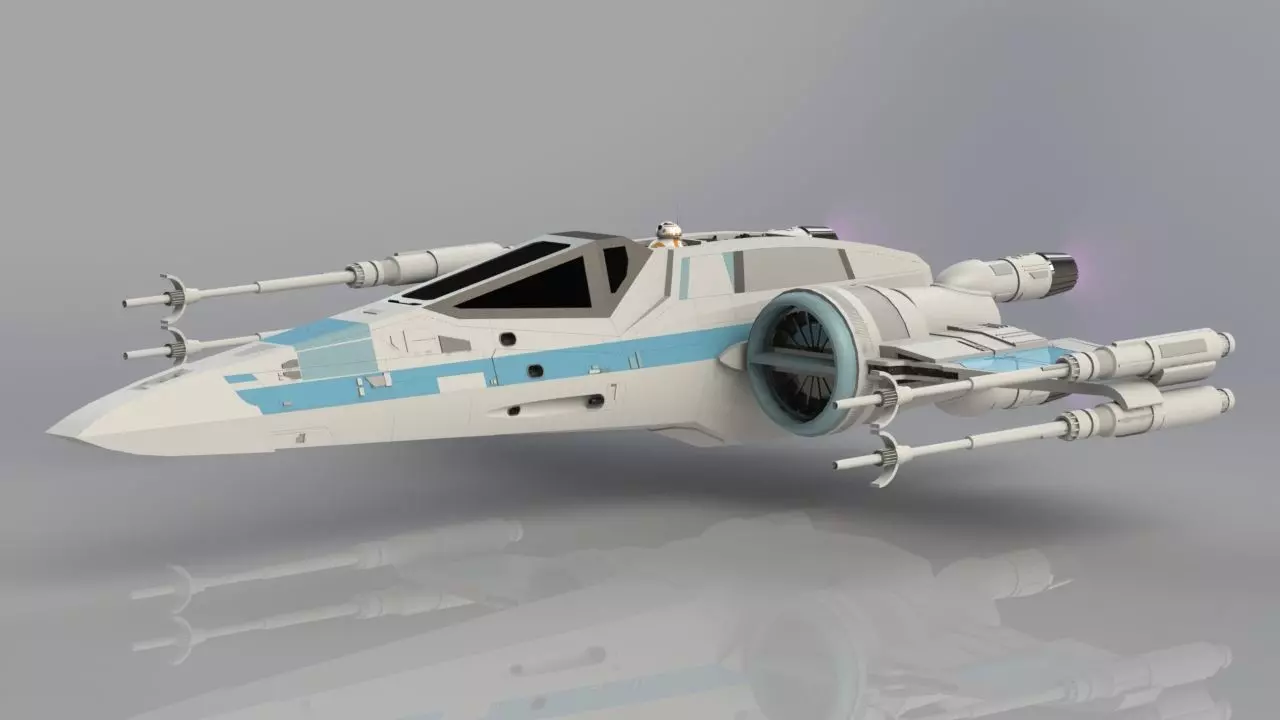 T-70 X-Wing Starfighter 3D print model_0