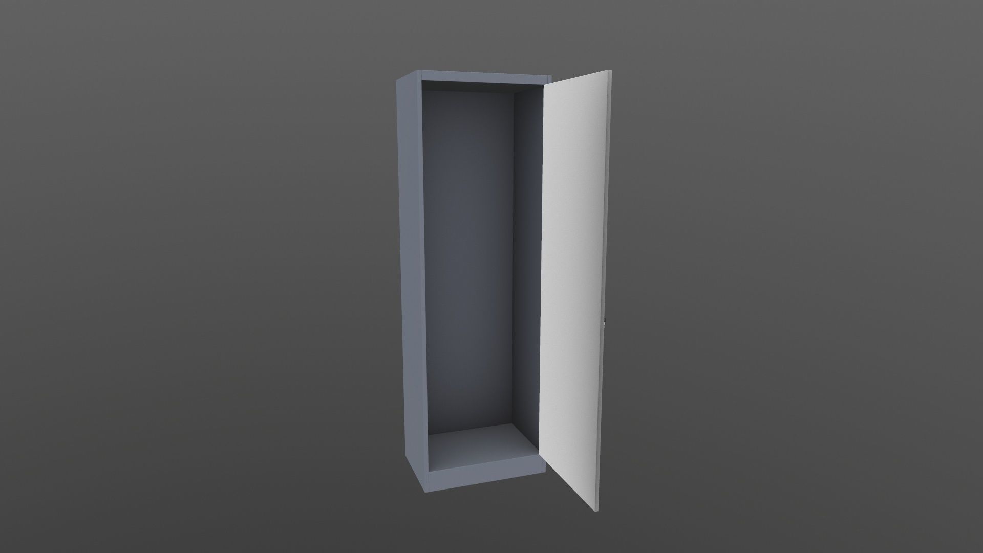Almirah cabinet 3D model_3