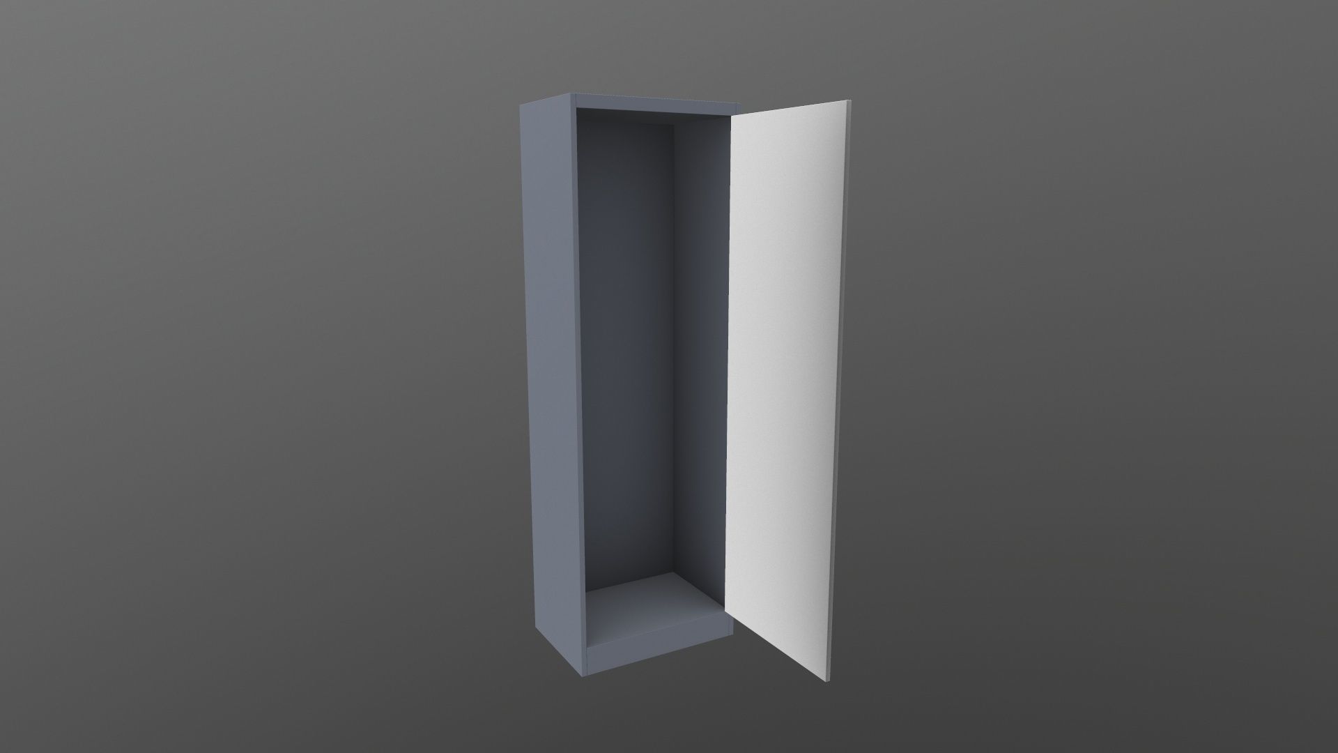Almirah cabinet 3D model_4