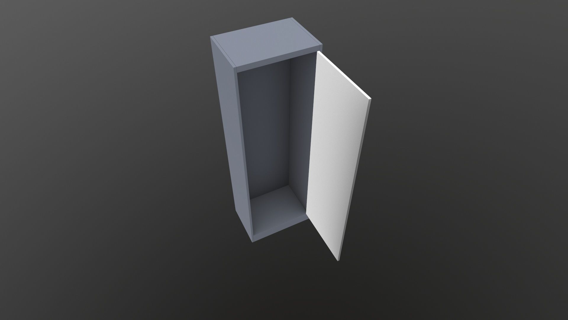 Almirah cabinet 3D model_5