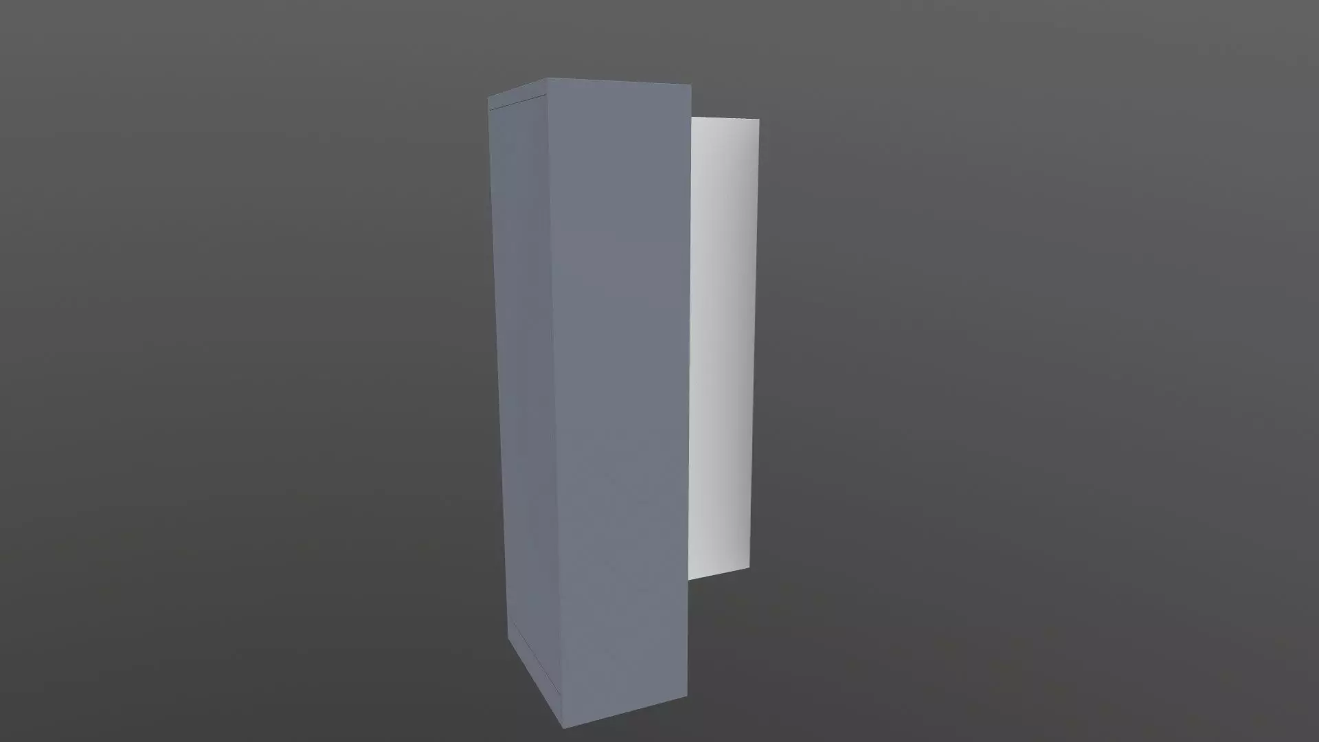 Almirah cabinet 3D model_0