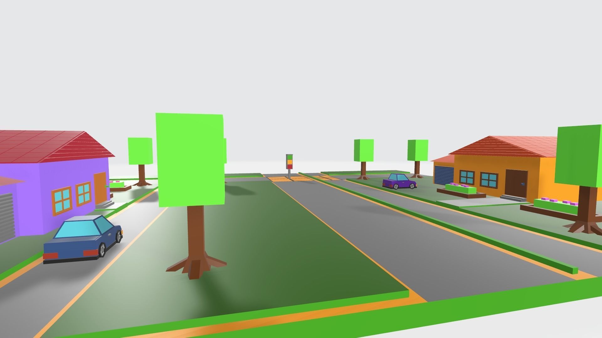 House for low poly game or animation video free VR / AR / lowpoly 3D