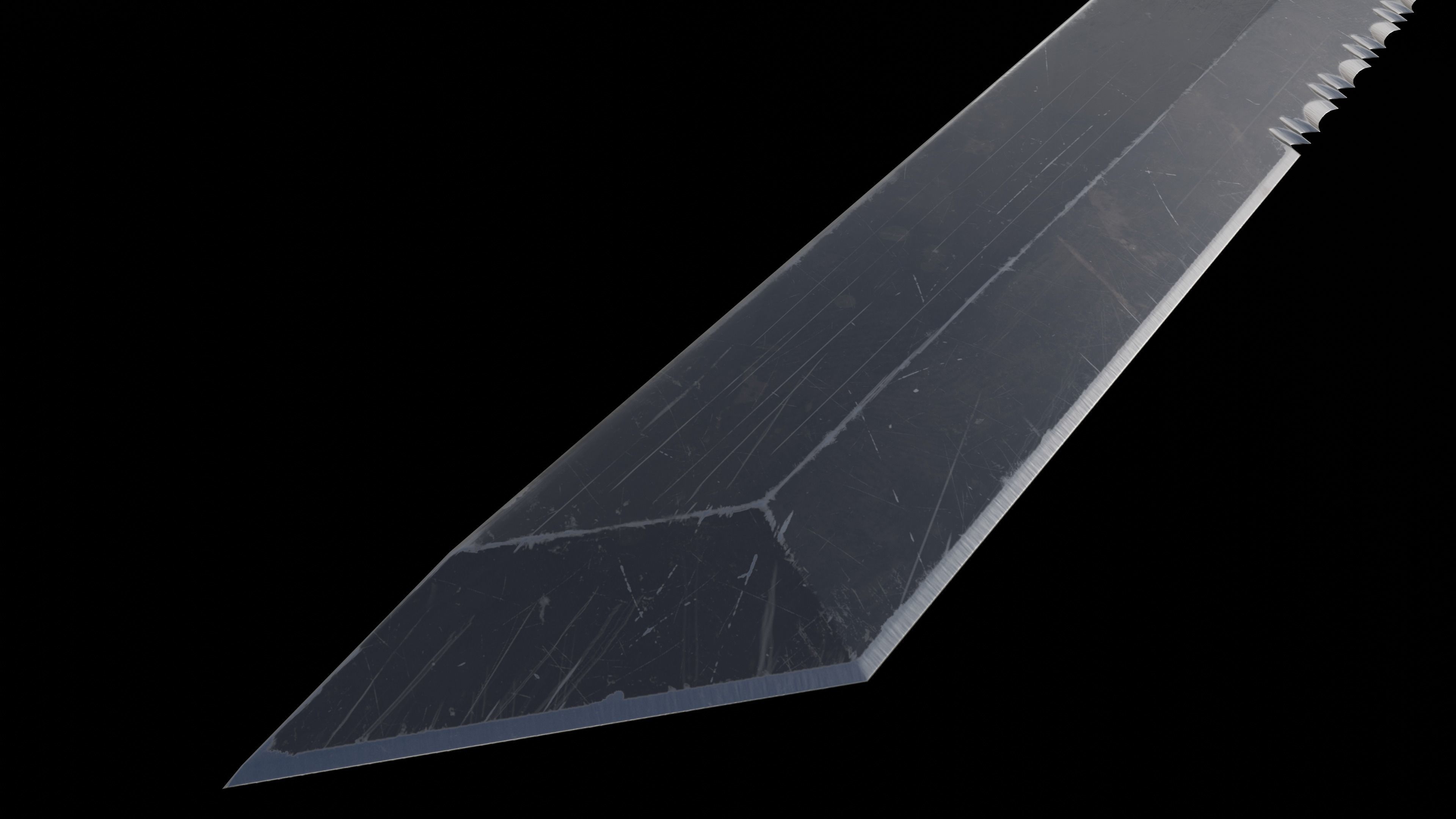 KM 2000 Knife Low-poly 3D model_6