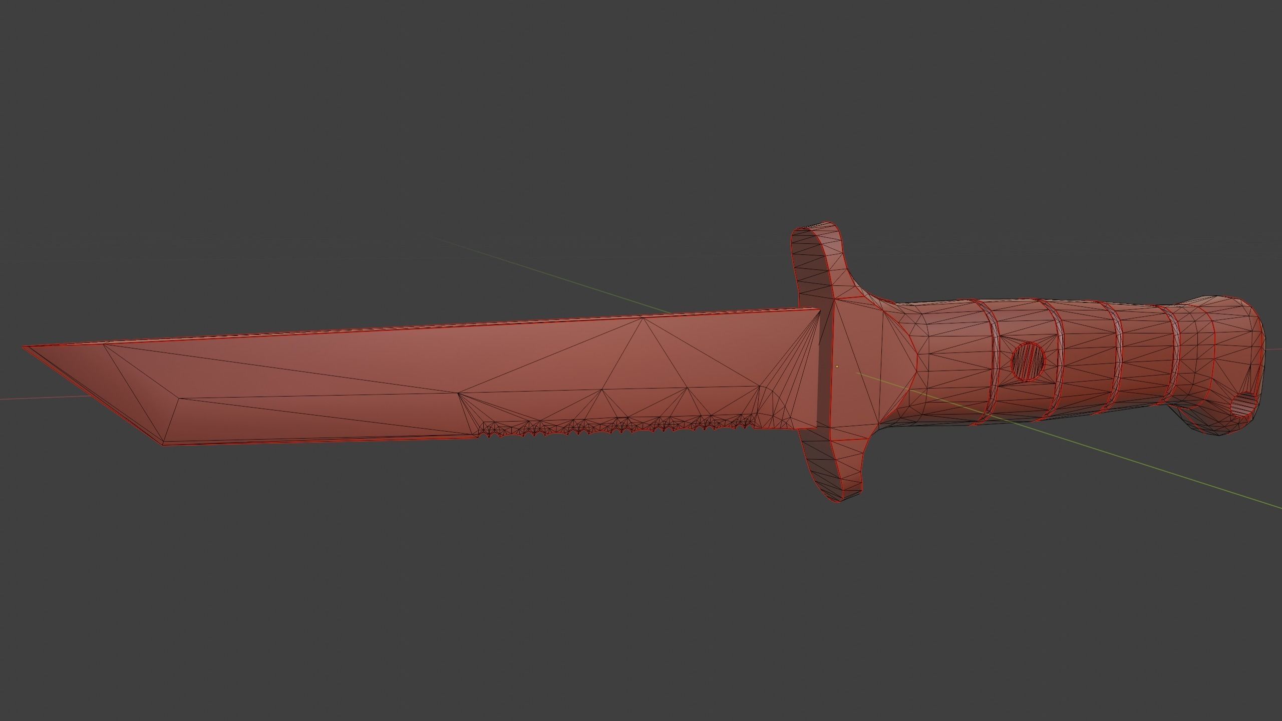 KM 2000 Knife Low-poly 3D model_13