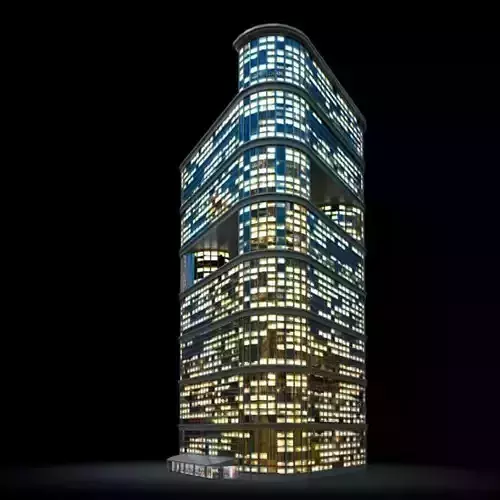 Lighted Skyscraper