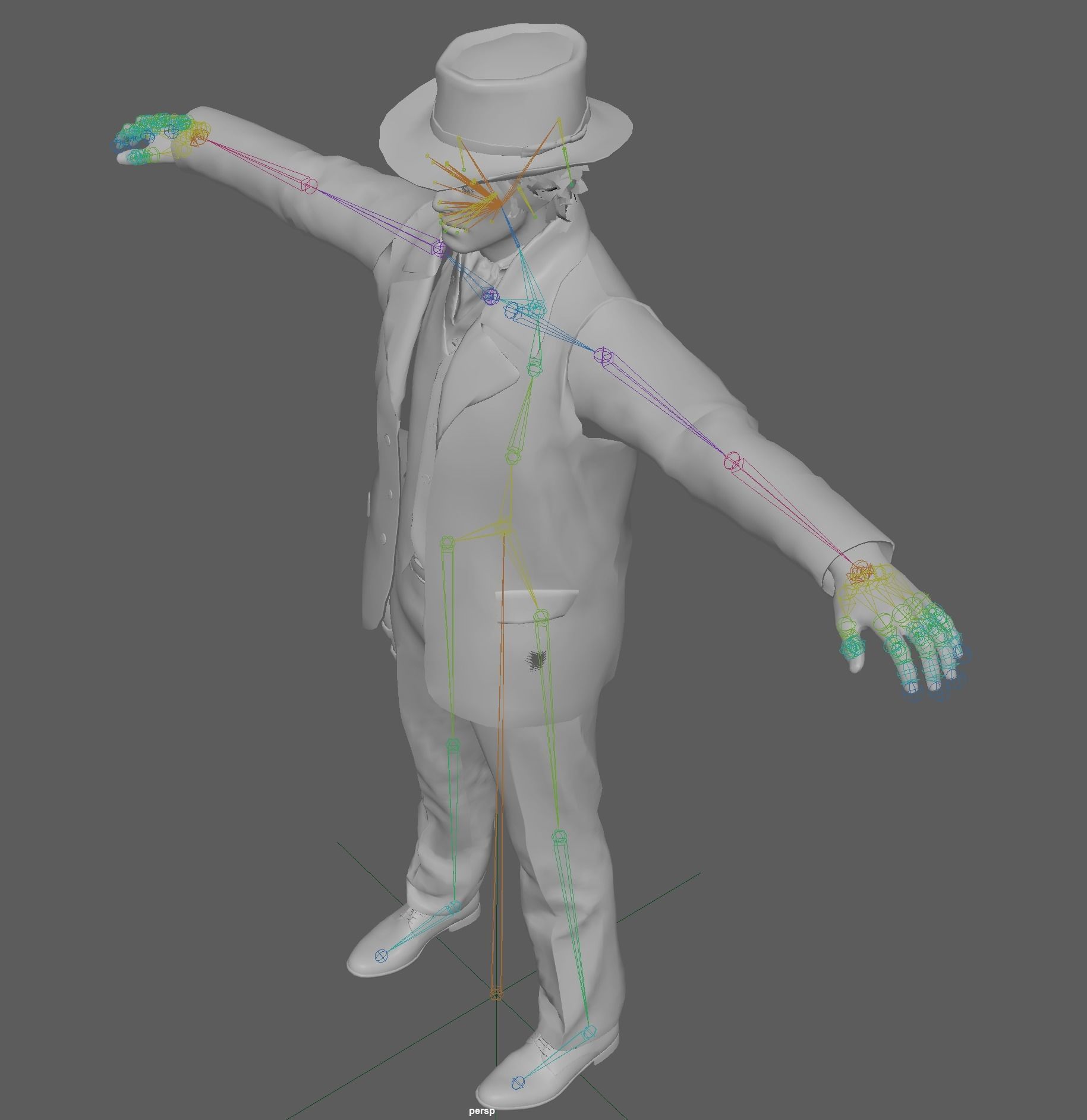 Cowboy Rigged 3D model_11