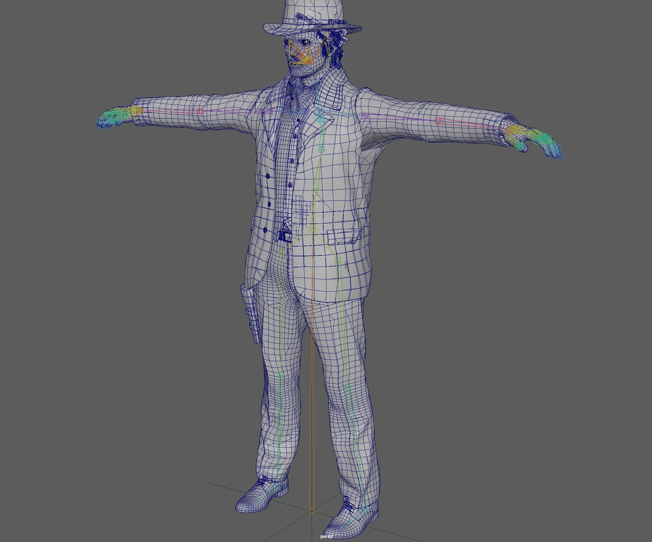 Cowboy Rigged 3D model_15