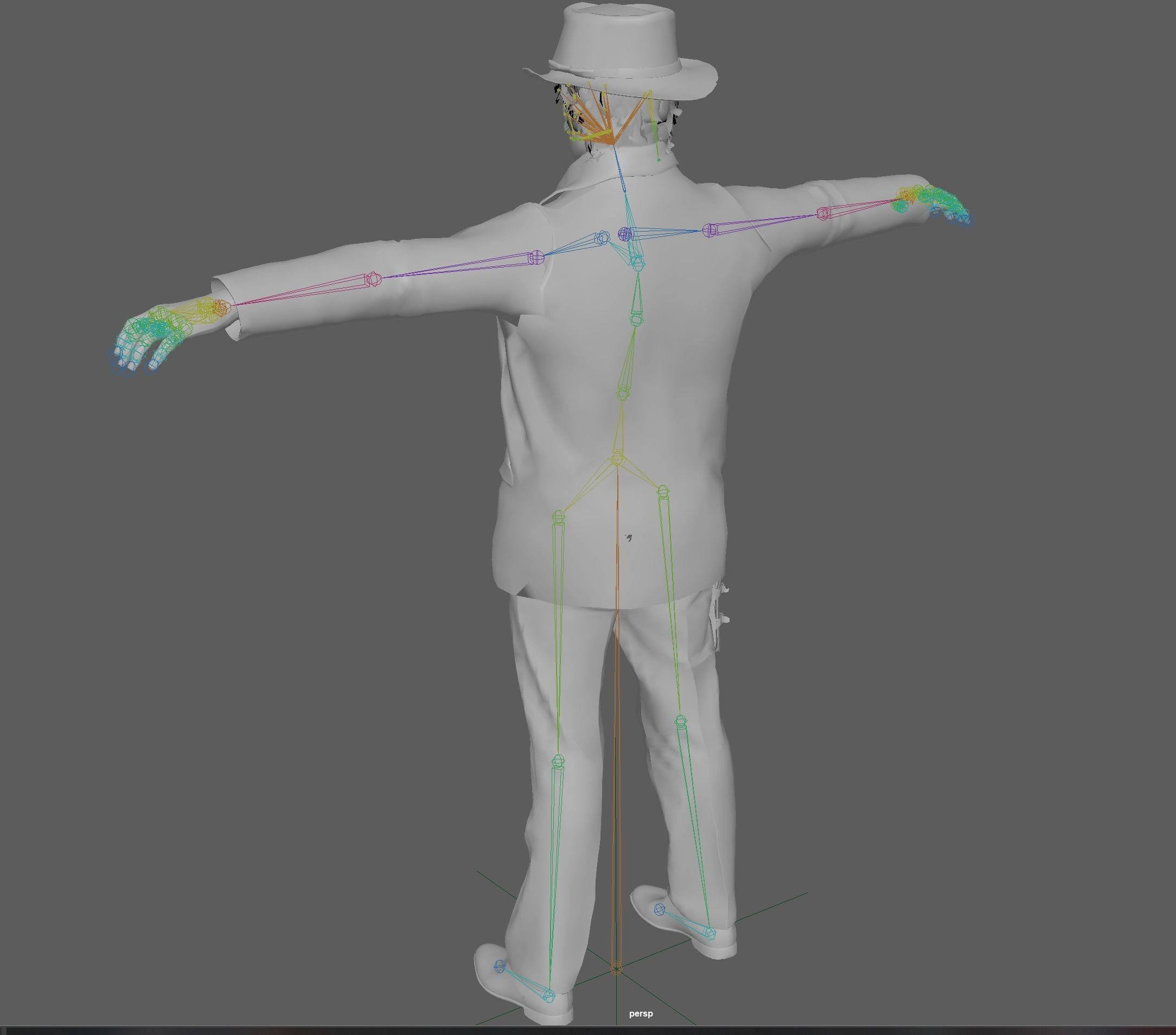 Cowboy Rigged 3D model_22
