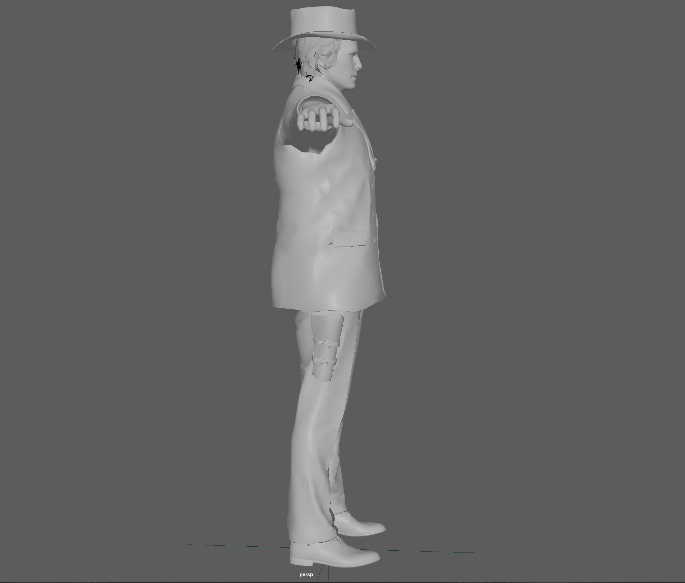 Cowboy Rigged 3D model_20