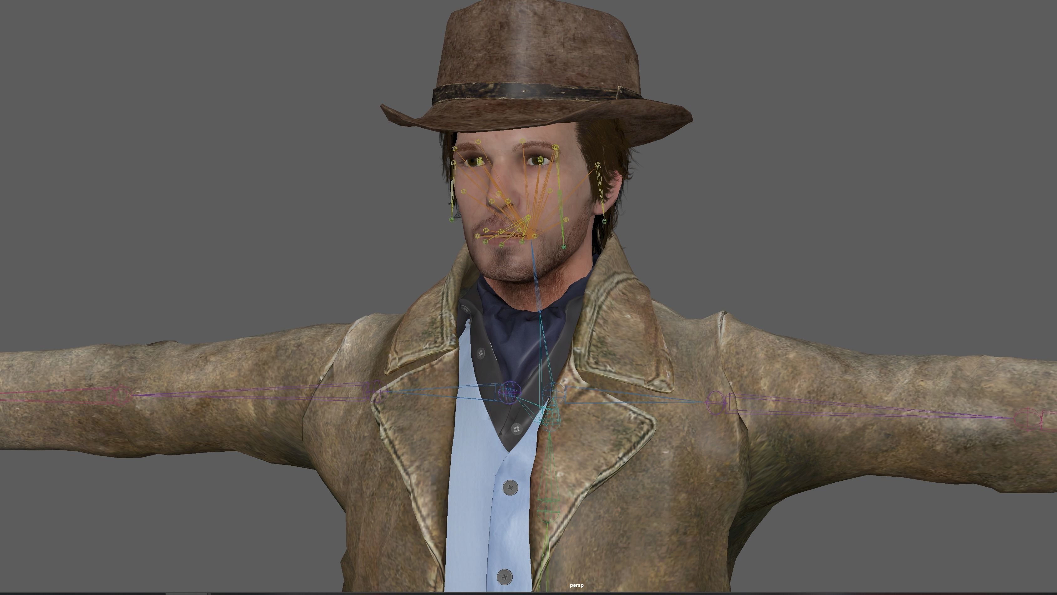 Cowboy Rigged 3D model_18