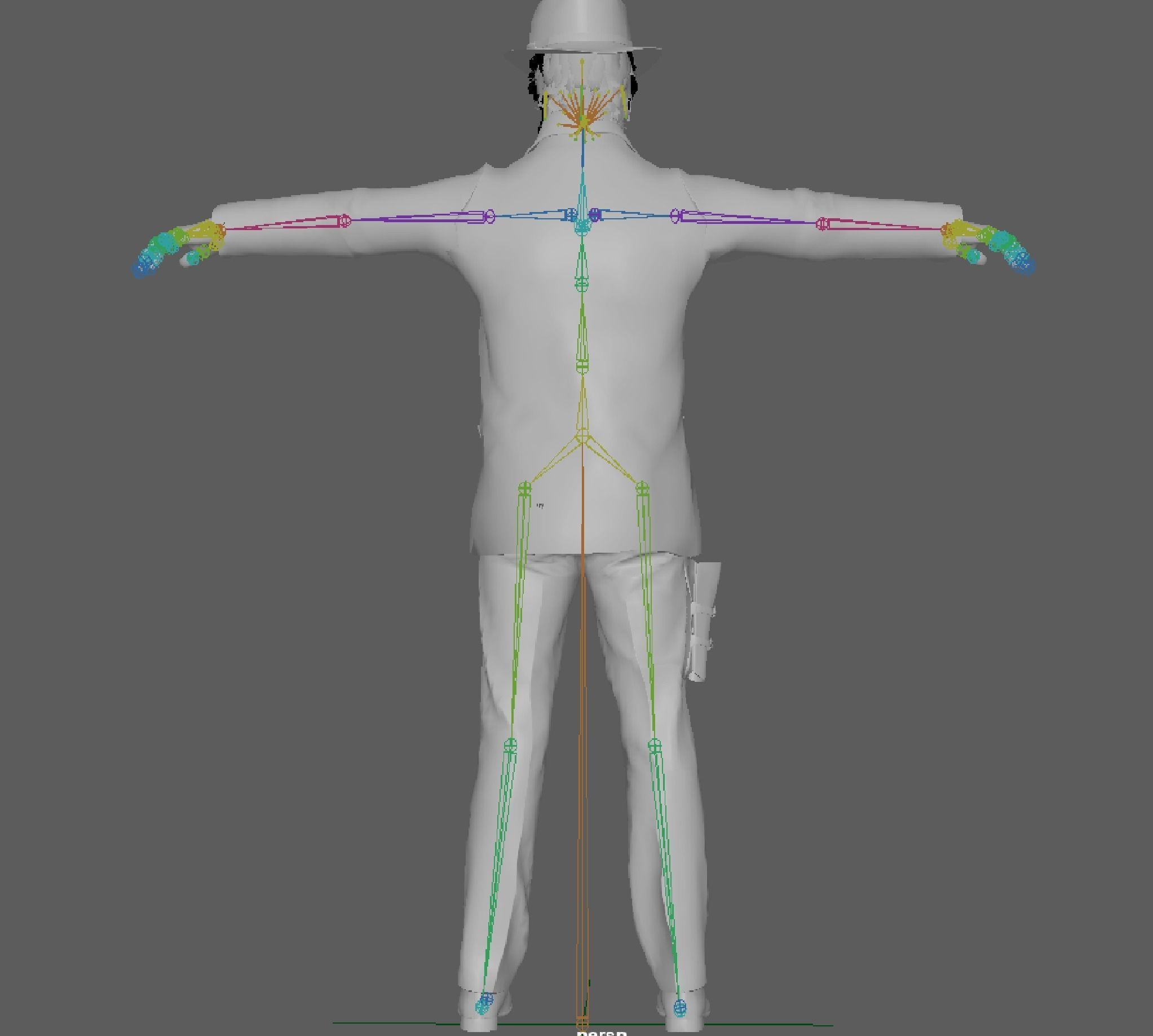 Cowboy Rigged 3D model_13