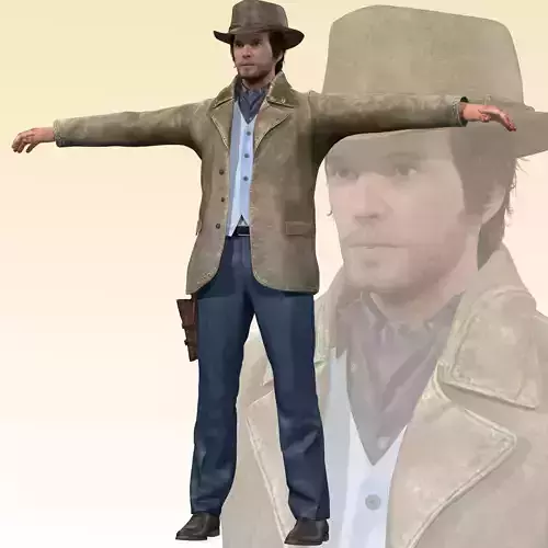 Cowboy Rigged 3D model