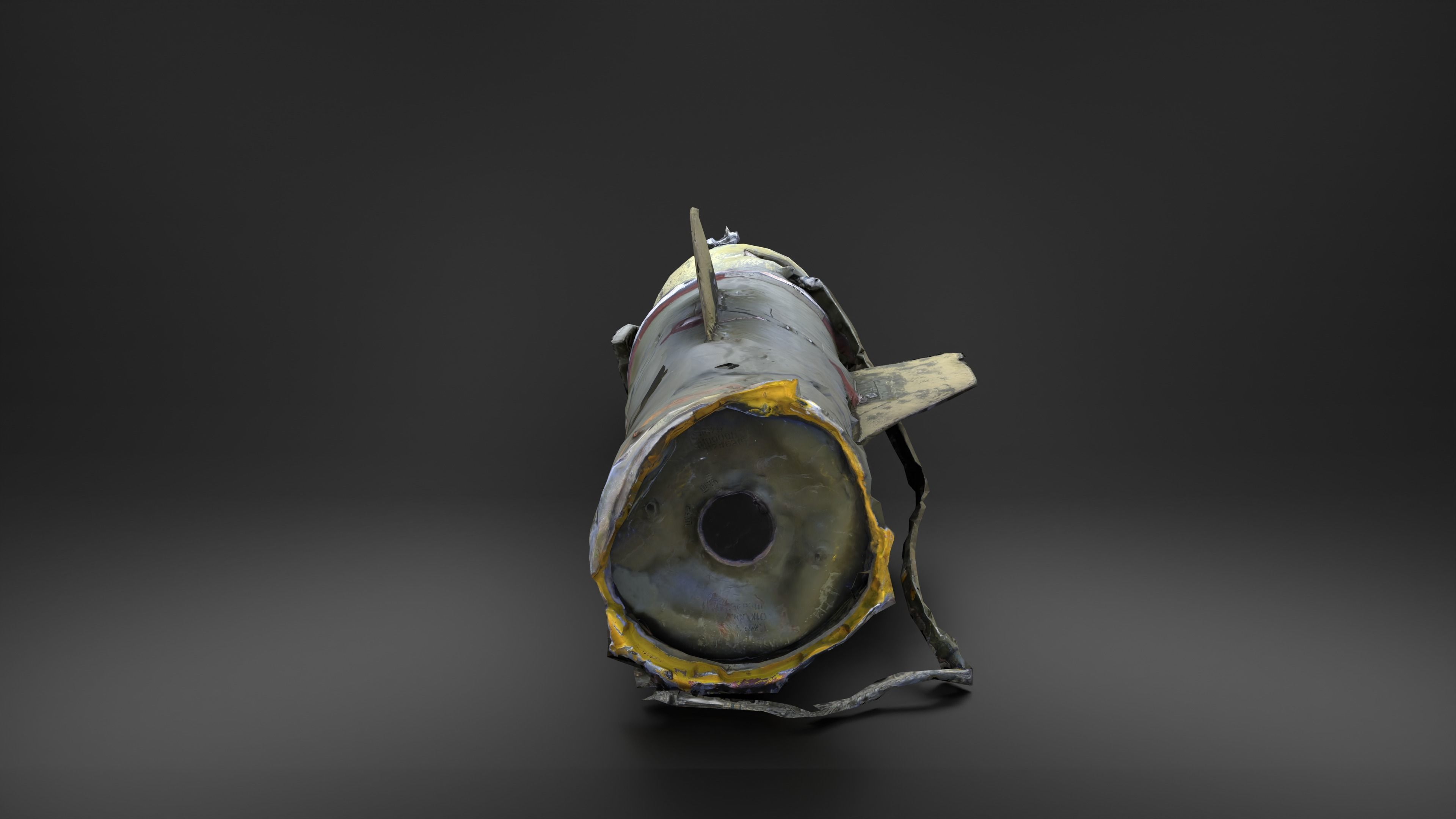 Destroyed OTR-21 SS-21 Scarab Tochka-U P2 Photoscan Game Ready Low-poly 3D model_21