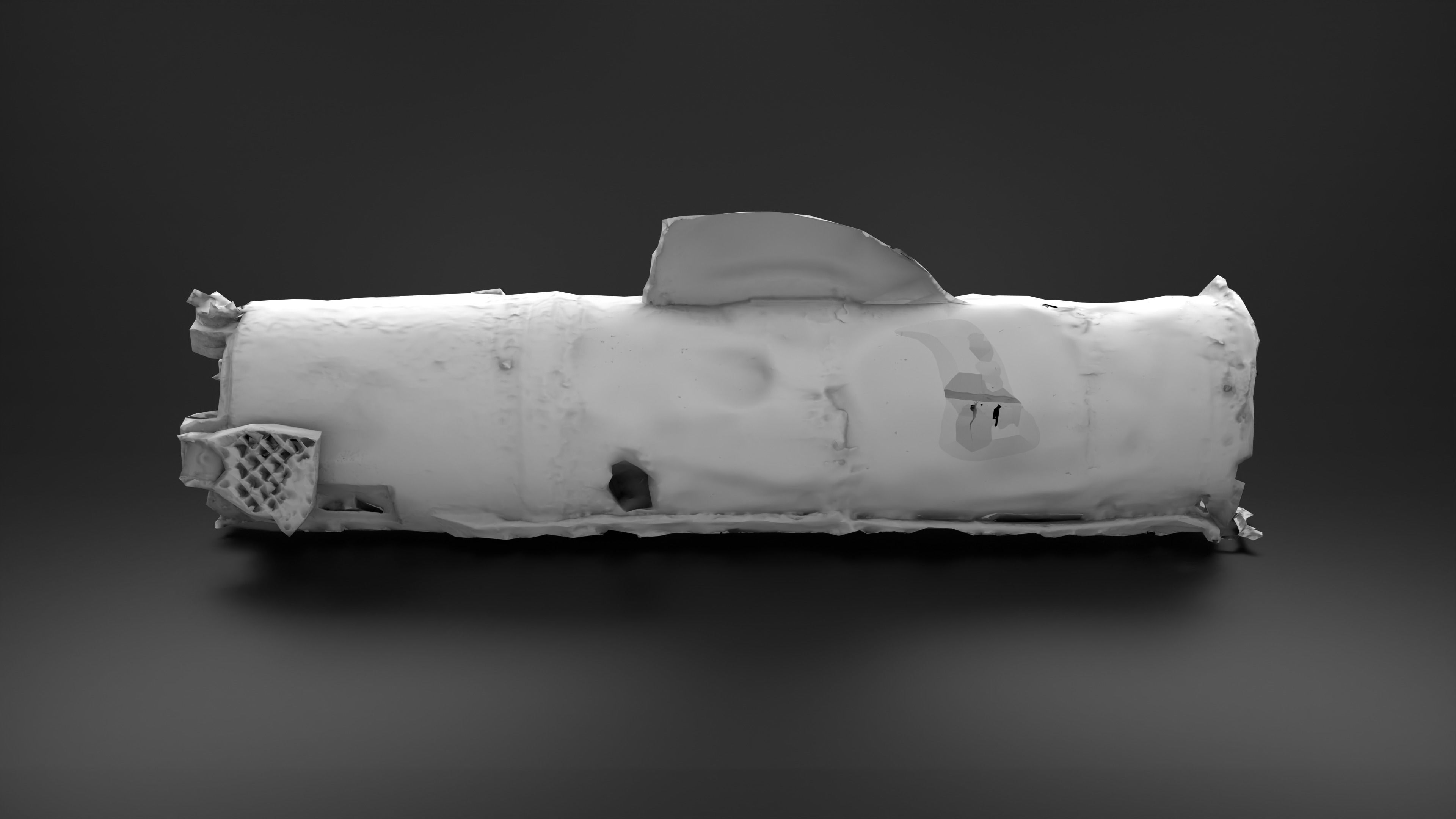 Destroyed OTR-21 SS-21 Scarab Tochka-U P2 Photoscan Game Ready Low-poly 3D model_31