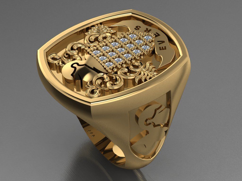 Evers ring 3D print model_1