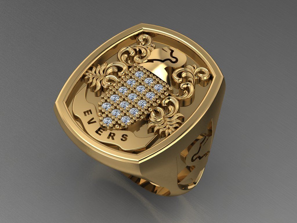 Evers ring 3D print model_7