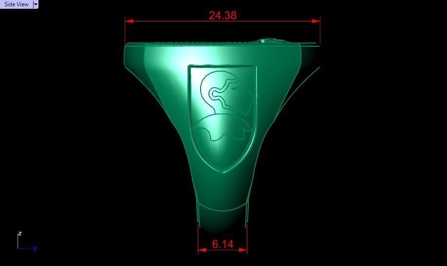 Evers ring 3D print model_12