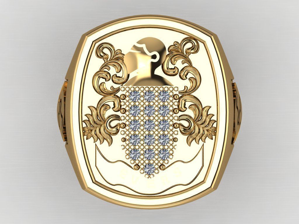 Evers ring 3D print model_8