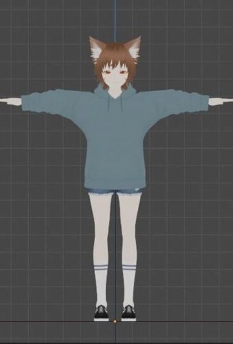Monster girl 3D model