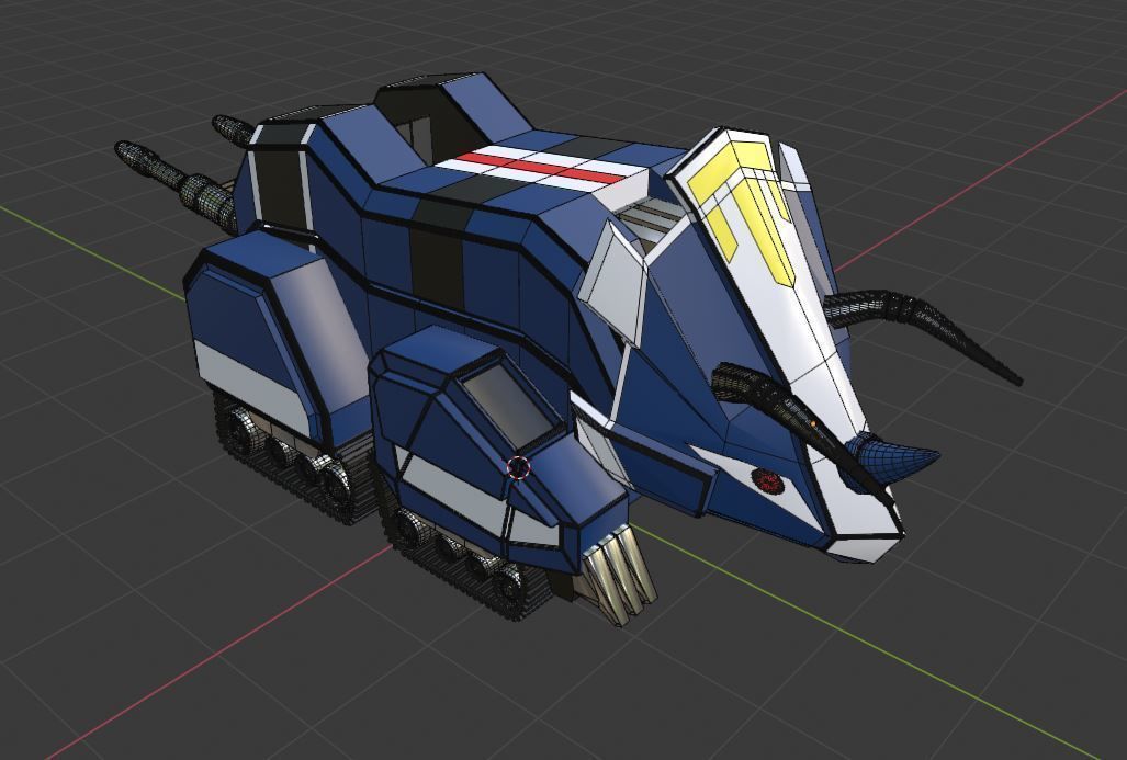 Triceratops Dinozord - Power Ranger 3D model_4