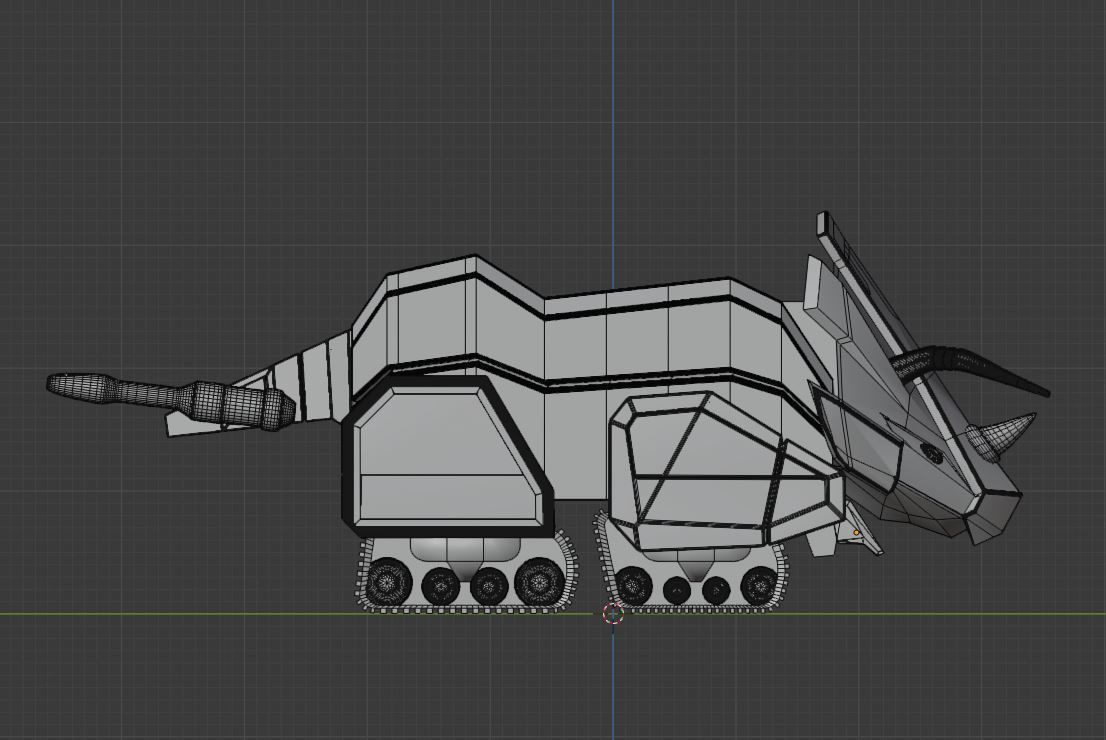 Triceratops Dinozord - Power Ranger 3D model_8