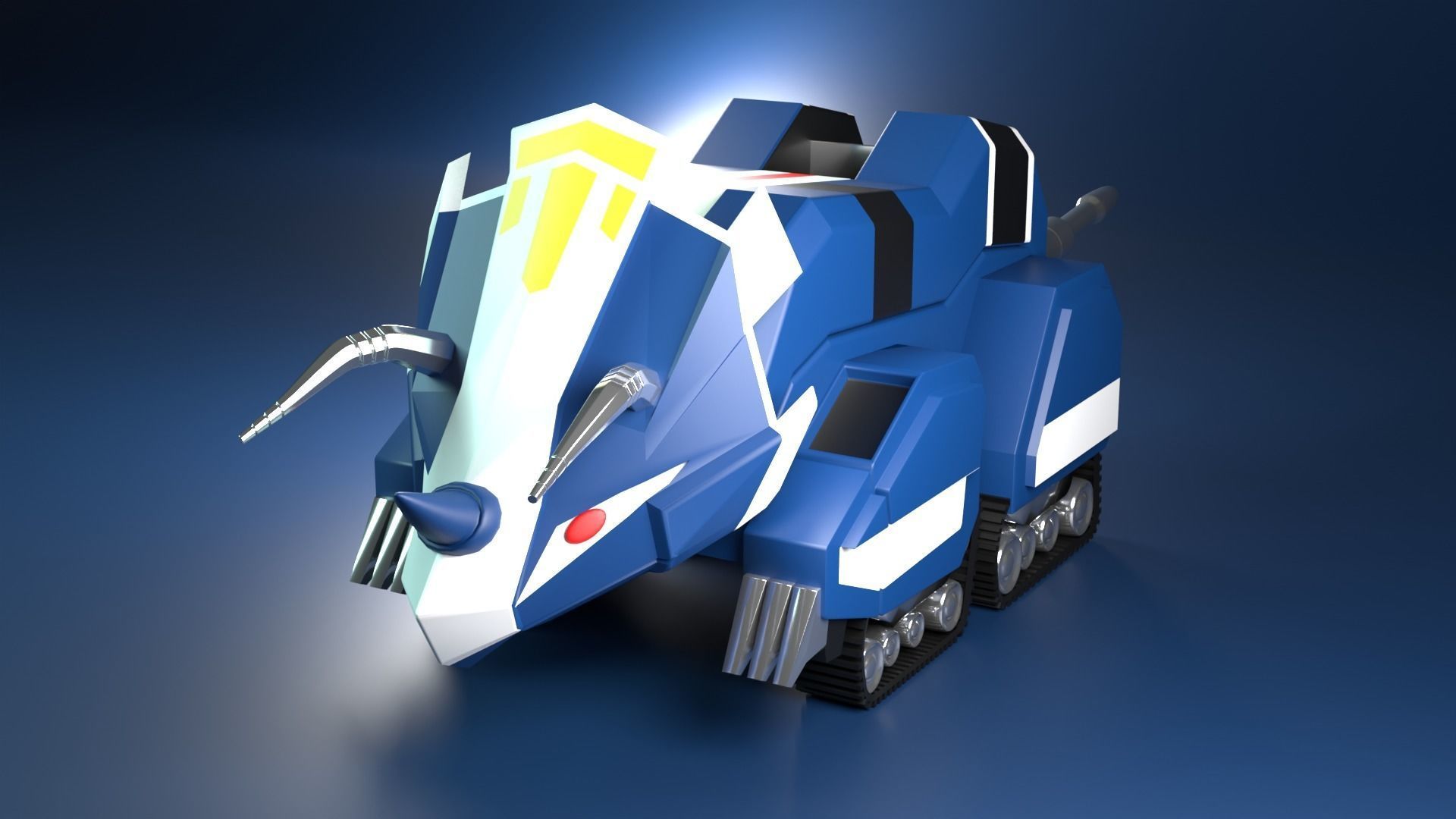 Triceratops Dinozord - Power Ranger 3D model_1